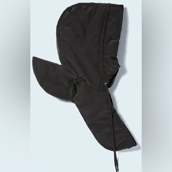 NWT Zara QUILTED PUFFER HOODIE NECK WARMER - Picture 4 of 11